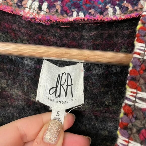 Anthropologie DRA Yoko Rainbow Knit Kimono Jacket Size Small - Picture 3 of 6